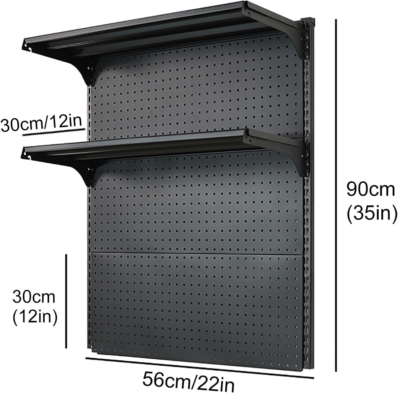 GENERIC Organiseur De Panneau Perforé En Métal – Solution De Rangement Polyvalente Pour Outils Et Bureau Pour Garage, Bureau Et Jeux Vidéo