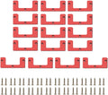  Lot De 16 Taquets De Montage Pour Système De Rangement Mural En Plastique ABS Robuste, Pour Atelier, Garage, Camion, Véhicule