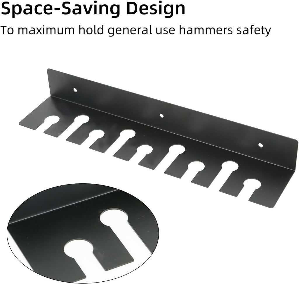  Support Mural Pour Outils – Support Pour Marteaux Pour Atelier, Abri De Jardin, Garage Et Bibliothèque D'outils à Domicile (support Inclus)
