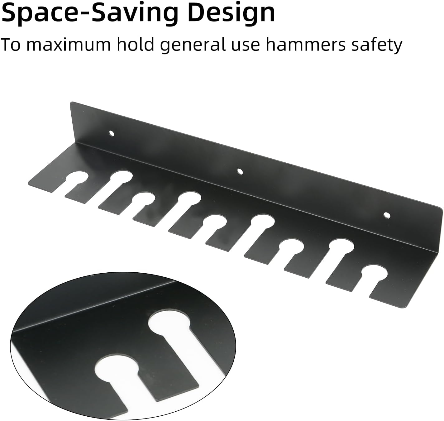  Support Mural Pour Outils – Support Pour Marteaux Pour Atelier, Abri De Jardin, Garage Et Bibliothèque D'outils à Domicile (support Inclus)