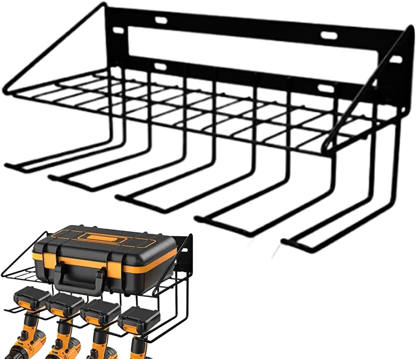  Porte-outils électriques | Support Mural En Métal Pour Perceuse, Rangement Pour Atelier, Garage, Abri De Jardin