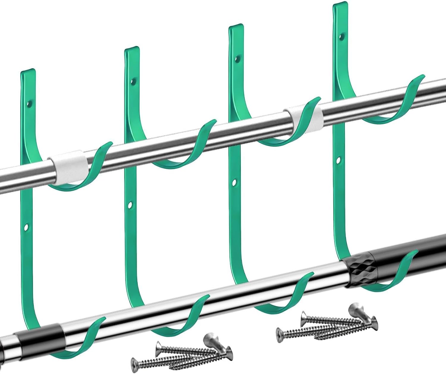  Générique Support Perche Piscine | Robuste En D'Aluminium - Crochet De Clôture Pour Tuyau De Piscine,Pour Mur, Rambarde, Épuisettes, Brosses, Outils, Accessoires, Perches Télescopiques, Tuyaux