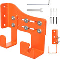 GENERIC Support Pour Tronçonneuse,Organisateur De Rangement À Usage Intensif Monté Au Mur,Organisateur De Tronçonneuse Pour Garage Avec Deux Crochets - Pour Les Accessoires Des Outils À Chaîne Destinés Au Jar
