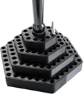 GENERIC Porte- Pour Perceuse, Support De Forets De 4,8 Mm Avec Fentes Sécurisées, Support Avec Base Stable, Organisateur D'accessoires à Outils à Accès Rapide, Rangement Pour Garage, Charpentier