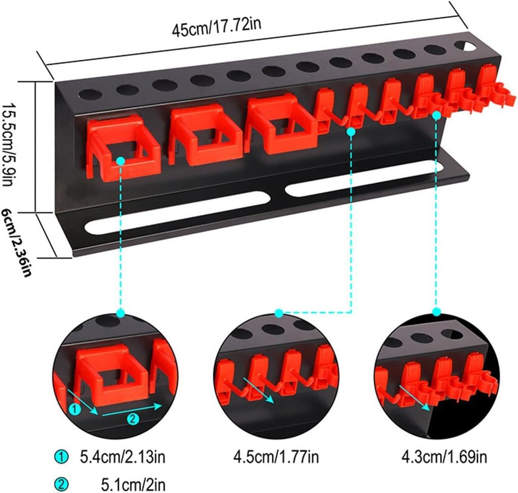  Support Mural Pour Flacon Pulvérisateur, Support De Rangement D'outils Pneumatiques, Bouteilles De Détail, Canettes De Cire Et Flacons Pulvérisateurs, Solution De Rangement Multifonction Pour