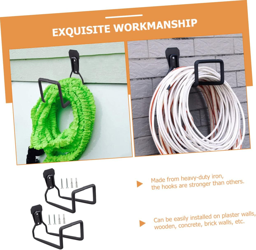  Gatuida 2 Pièces Crochets De Rangement Muraux Heavy Duty Organisateur De Garage Pour Outils Et Câbles Fixation Facile Sur Murs Plâtre