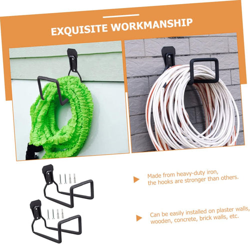  Gatuida 2 Pièces Crochets De Rangement Muraux Heavy Duty Organisateur De Garage Pour Outils Et Câbles Fixation Facile Sur Murs Plâtre