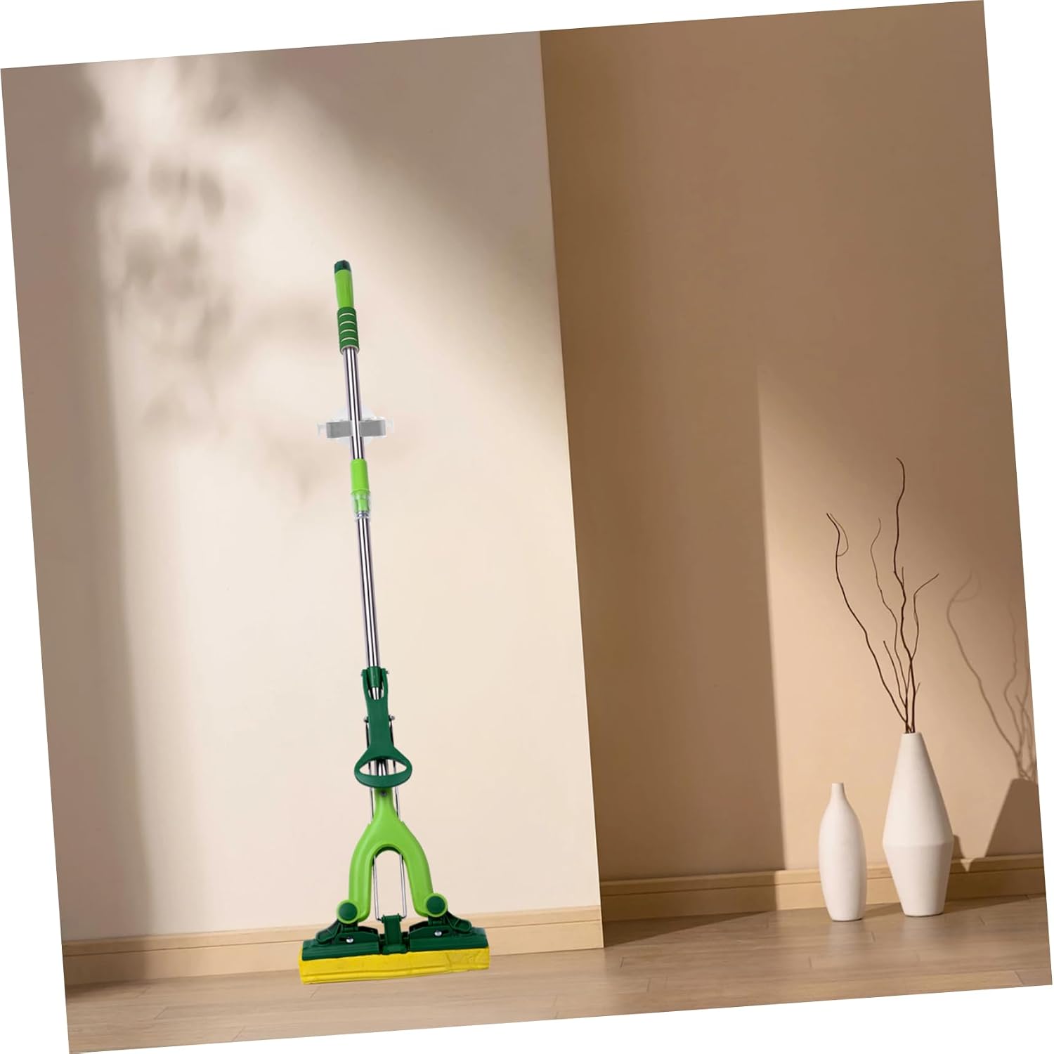  Ciieeo Lot De 2 Crochets Porte-balai En Plastique Blanc Autocollants, Étanches, Organisateurs Pratiques Pour Salle De Bain Cuisine, Support Mural Sans Perçage