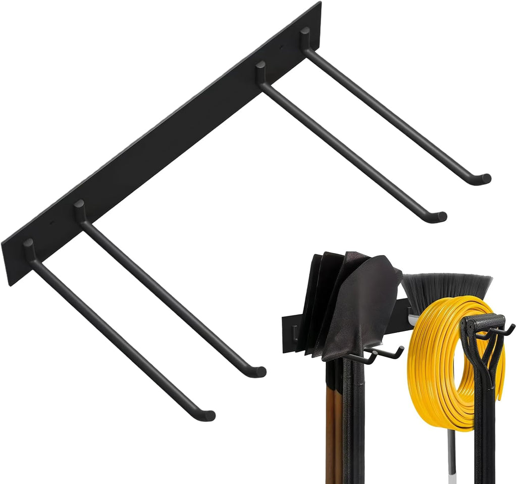  Support Mural Pour Outils De Garage – Support De Rangement Robuste Pouvant Supporter 108,9 Kg | Support D'outils De Jardin – Pour Pelle, échelle, Râteau, Balai, Garage, Cour, Jardin, Maison