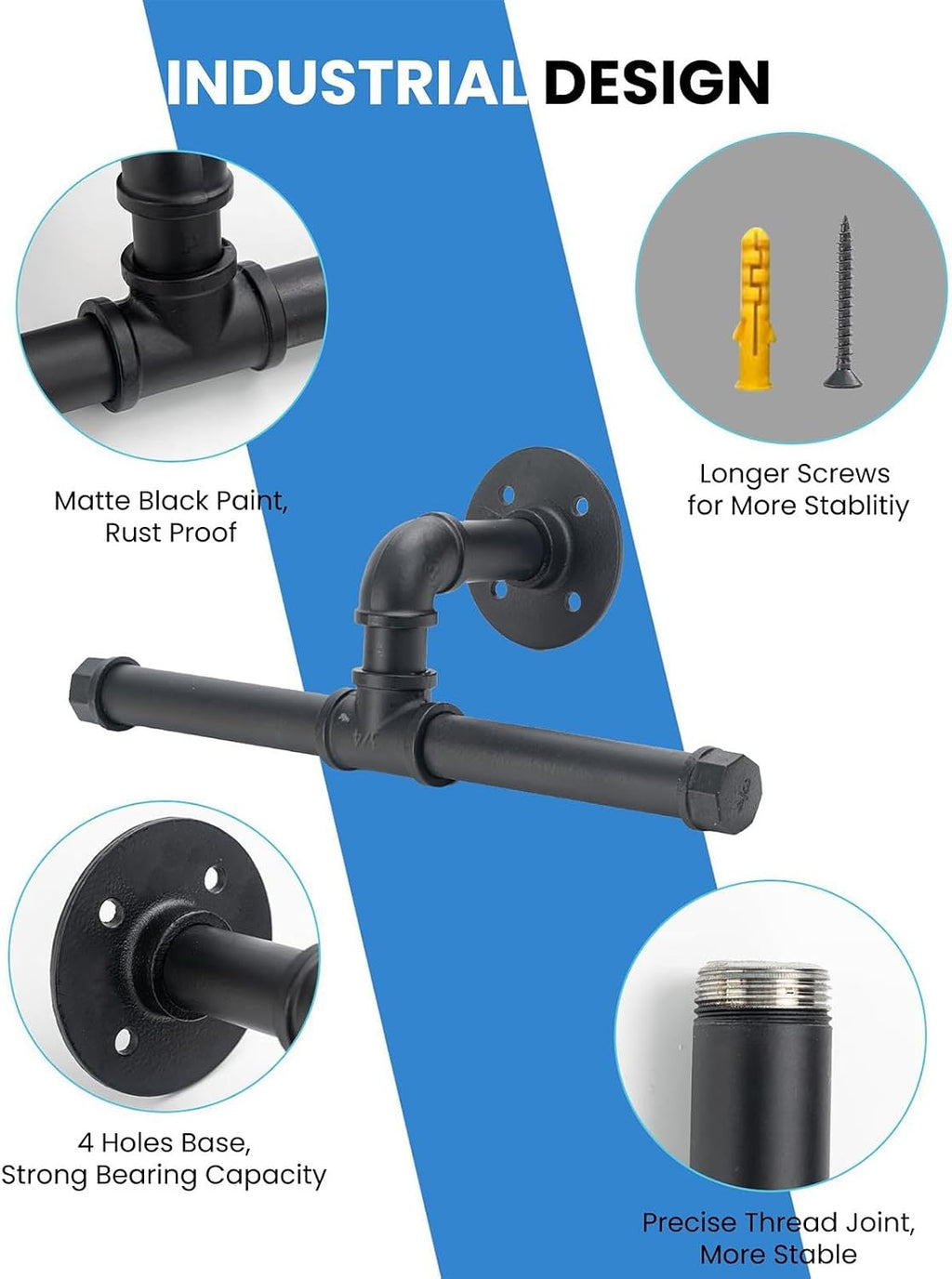  Backpack Sprayer Hanger, Garage Organizer For Blowers, Industrial Pipe Holder, Wall Tool Storage Rack, Space Saving Tool Hanger, Sturdy Garage Storage Hanger, Sprayer And Blower Organizer