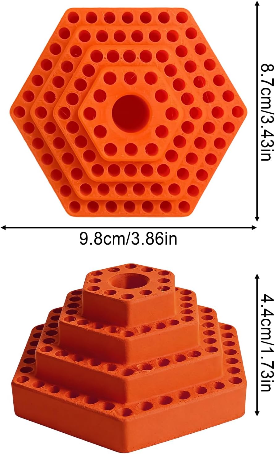  Porte-Hexagonaux - Support Stockage Pour Pointes De 4,8 Mm,Organisateur D'accessoires Pour Tournevis | Pour Garage Travail Du Bois Outils Électriques Électricien Construction Plaques En Plâtre Charpen