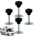  Goupille De Rail L, Raccord De Patte À Tige Filetée Pour Rail L, Pièces Anti-Dérapantes Pour Le Système Et Accessoires De Remplacement Pour Les Camions, Avions, Entrepôts, Garages Et