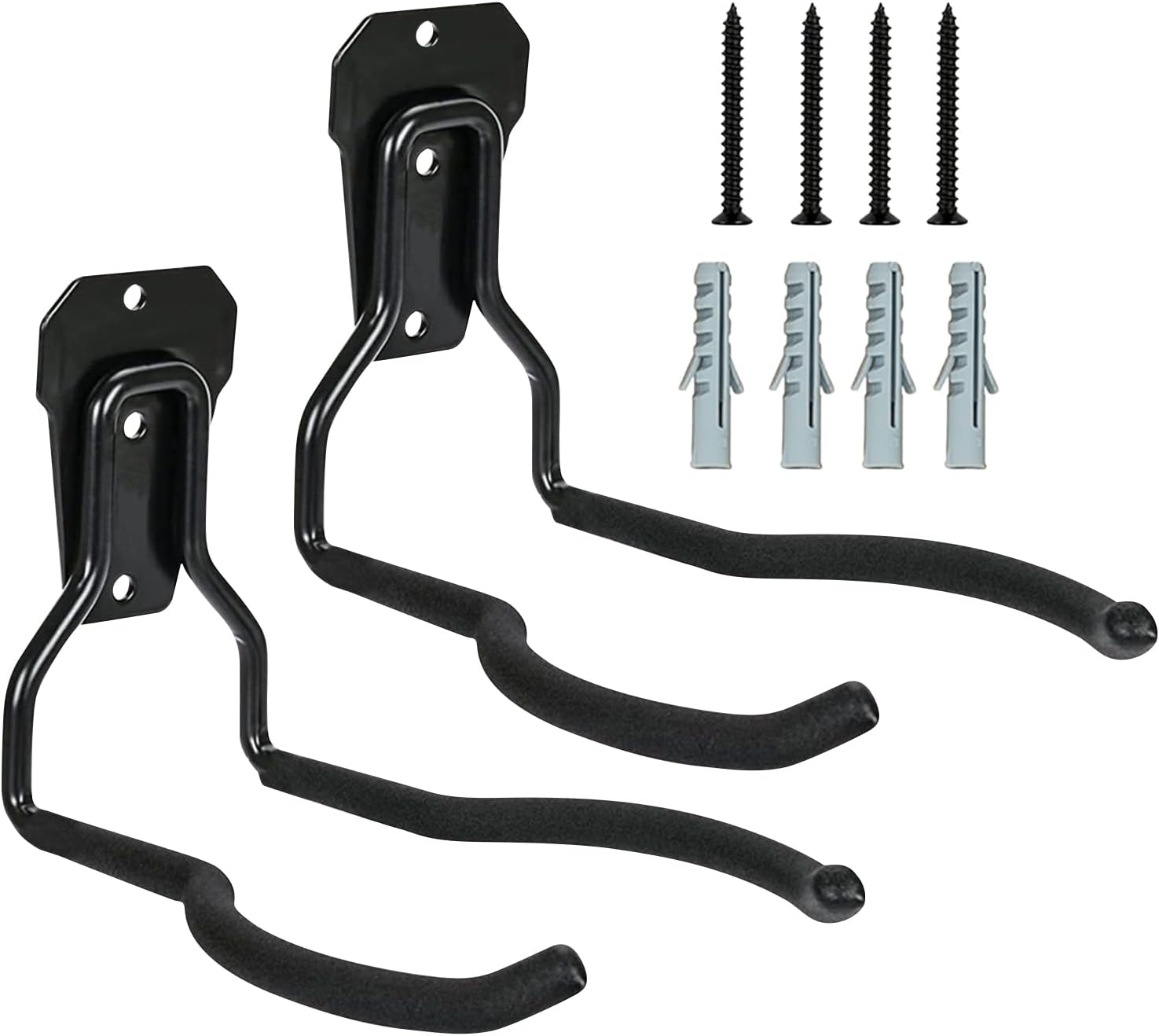 GENERIC Cintre à Outils électriques De Jardin, Noir, Antirouille, En Acier, Multi-usage, Peu Encombrant, Support Pour Garage, Jardin, Atelier, Abri De Jardin, Rangement, Crochets Muraux