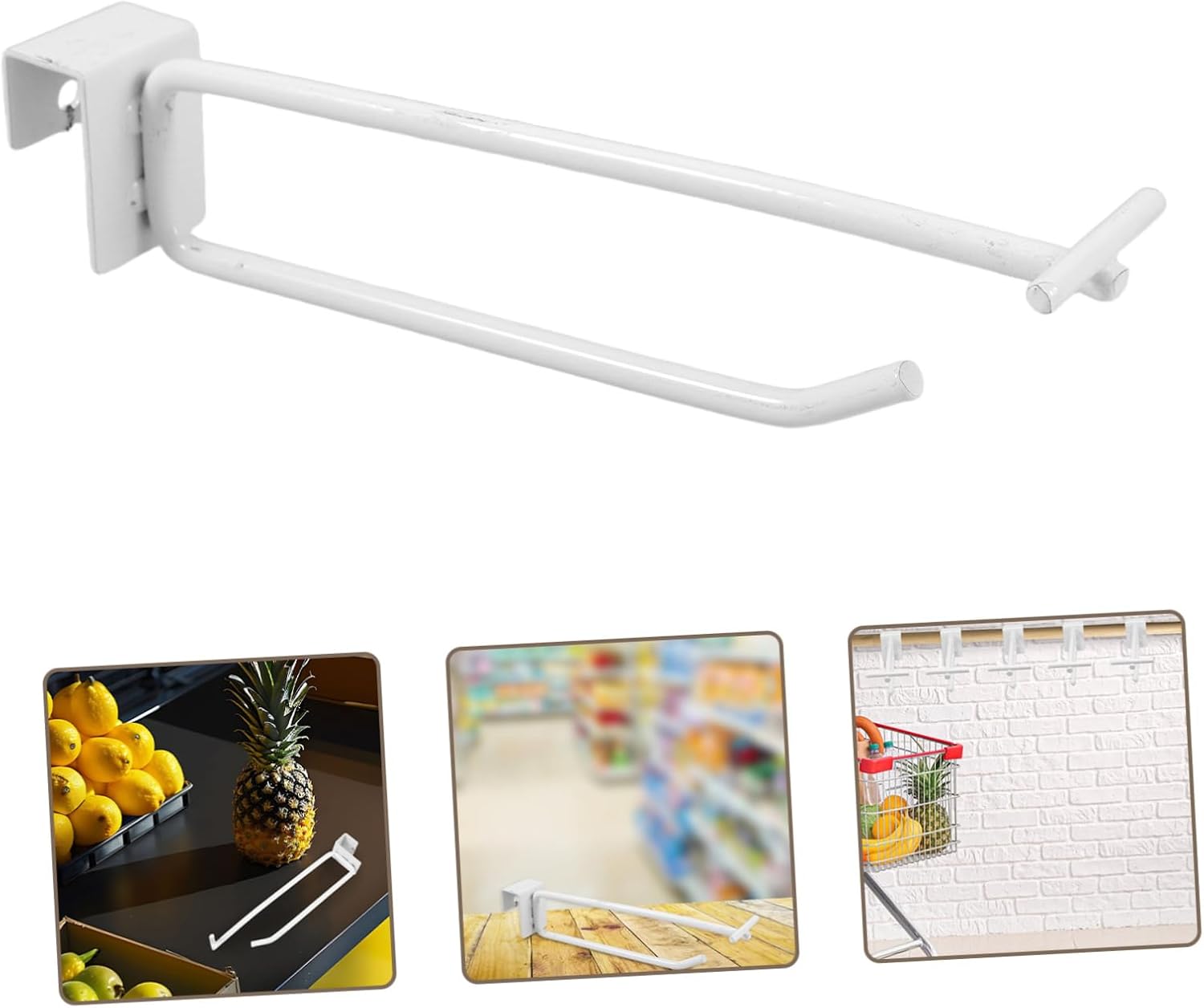  ULTECHNOVO 5pièces Crochets De Rangement Lourds Pour Étagères De Crochets Utilitaires Pour Suspendre Snacks Bijoux Et Marchandises Installation Facile