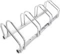  Relaxdays Râtelier 4 Vélos Système Range-vélo Support Pour Vélos HxlxP: 26 X 100 X 32 Cm VTT Bicyclette Acier Fixation Au Sol Ou Au Mur Intérieur Extérieur