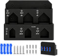  Générique Râtelier De Rangement Pour Outils | Organiseur à Fixation Murale | Support à Pinces à Faible Encombrement - Pour établi, Garage, Abri De Jardin, Panneau Perforé, Maison,
