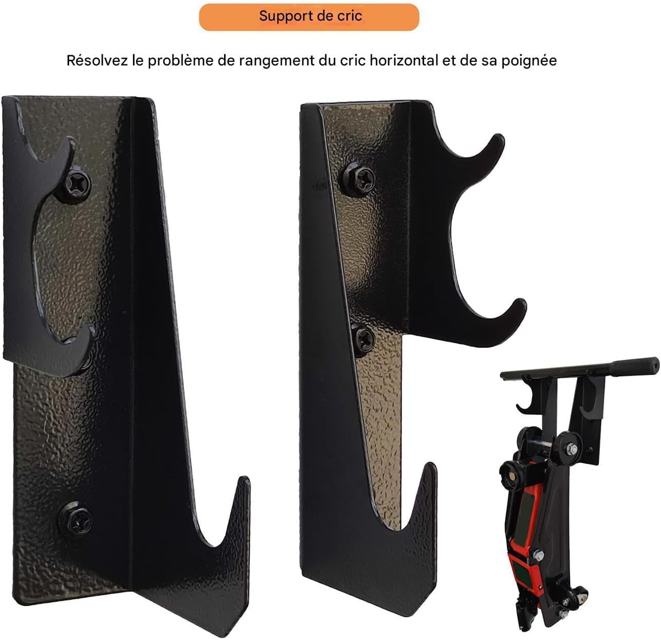  Supports De Cric | Crochets Anti-Dérapants Économie D'Espace,Porte-Supports Pour Cric Hydraulique Roulant,Pour Garage, Atelier De Réparation, Salle D'Outils, Atelier À Domicile, Boutique, Mécaniciens,