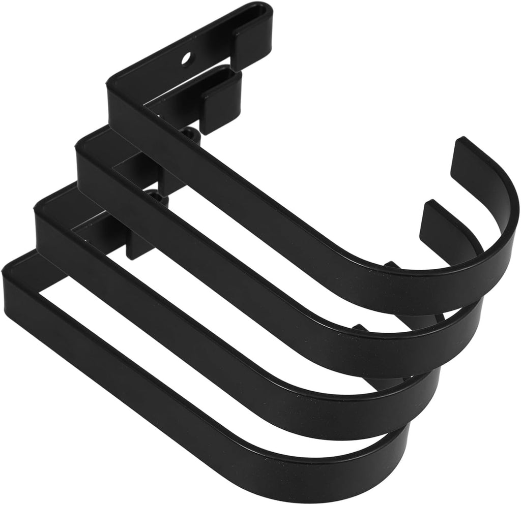  Ciieeo 4pièces Lot De Crochets De Garage Pour Plafond Étagère Murale Crochet Plat Robuste Pour Suspendre Des Vélos Cintre De Garage Pour Salle De Bain Salon Cuisine Noir