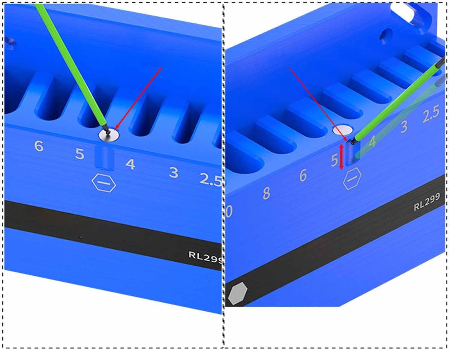 GENERIC Organisateur De Clés Magnétique | Rack De Rangement D'outils,Support De Clé,Pour L'Organisation Hexagonale De Vélo Mural Pour Atelier Et Exposition