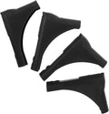  Zerodeko Housses Pour Pieds De Portant à Vêtements En Plastique Noir, Protection Antidérapante Et Résistante Pour Séchoir à Linge, Lot De 4, Adaptées Aux Sols Carrelés Et Espaces Partagés