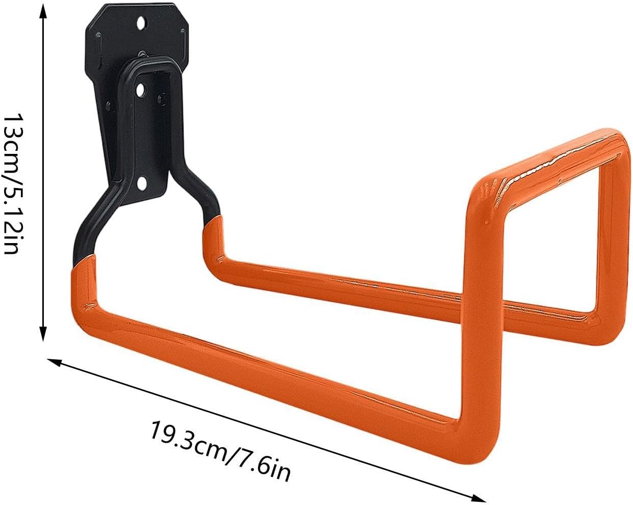 GENERIC Crochets De Garage Robustes En Acier Trempé, 22,9 X 15,2 Cm Avec Revêtement Antidérapant, Support Utilitaire De Rangement Pour échelle, Organiseur Vertical Avec Construction Robuste, Matériel De