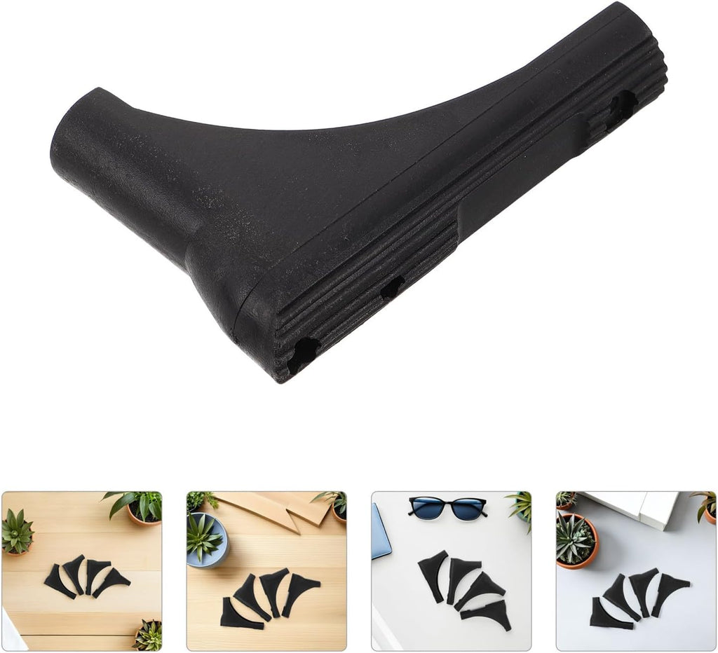  Zerodeko Housses Pour Pieds De Portant à Vêtements En Plastique Noir, Protection Antidérapante Et Résistante Pour Séchoir à Linge, Lot De 4, Adaptées Aux Sols Carrelés Et Espaces Partagés
