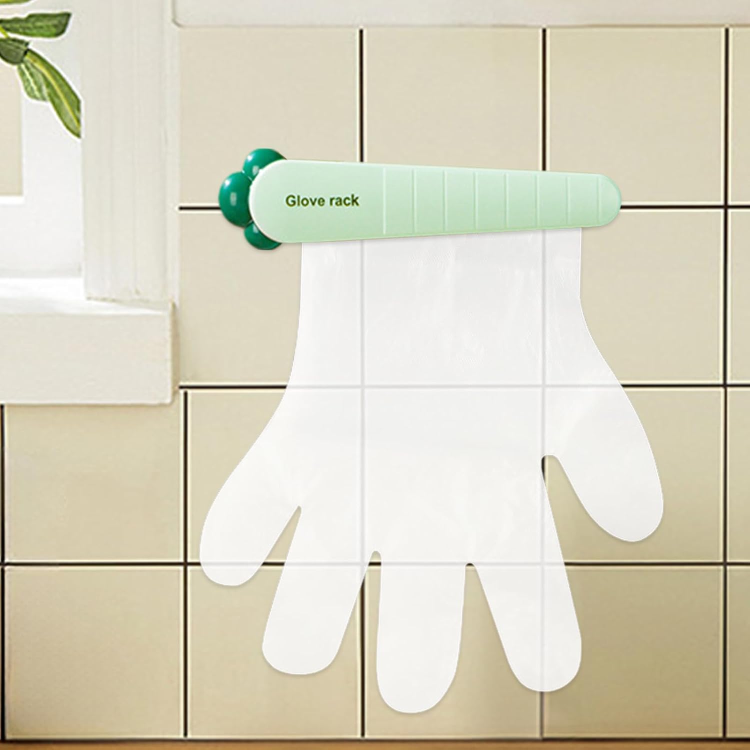 GENERIC Porte-gants, Pince à Gants Murale, économiseur D'espace, Organiseur De Rangement Multifonctionnel Pour Portes De Réfrigérateur, Cuisine, Buanderie