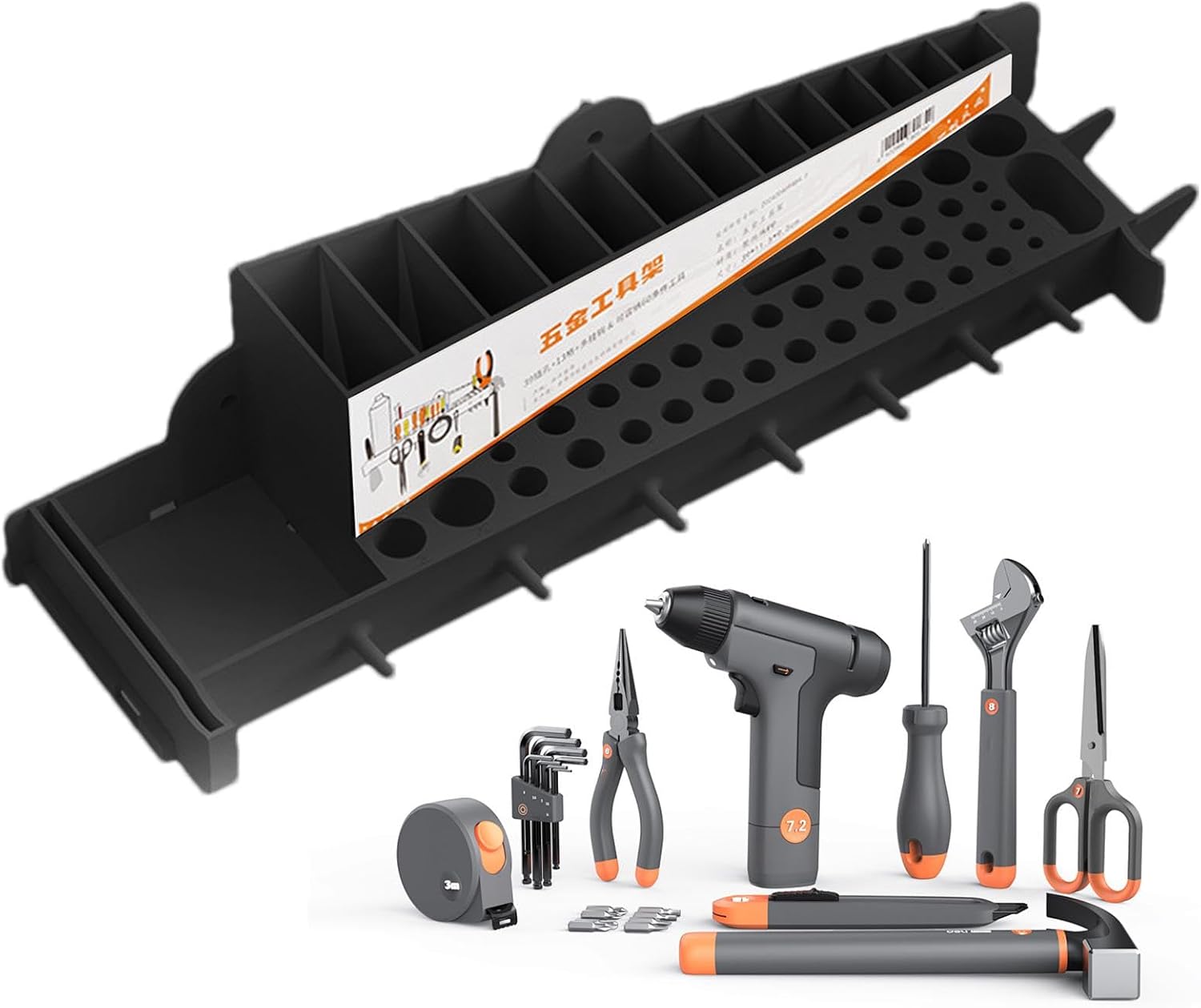 GENERIC Organisateur Mural De Garage | Organisateurs D'outils Et De Rangement De Garage – Organiseur D'outils De Jardin, Rangement D'outils Pour Garages, Ateliers