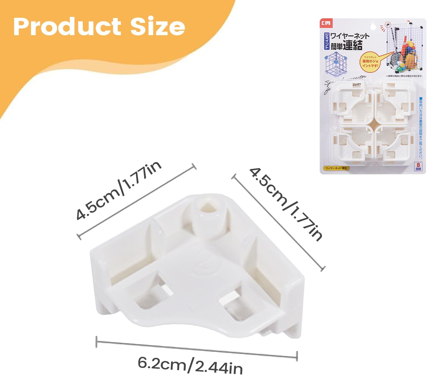  Connecteurs De Grille De Cage,Multifonction Fixation Serrée - Connecteurs De Rangement Pour Cubes En Fil | Pour Salon Maison Dortoir Appartement Chambre Boîte À Caisse Pour Animaux