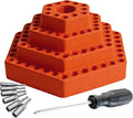  Porte- De Tournevis – Organiseur à Pointes Hexagonales De 4,8 Mm, étagère Compacte Avec Rangement Magnétique, Design Empilable Robuste, Idéal Pour Le Travail Du Bois, électricien