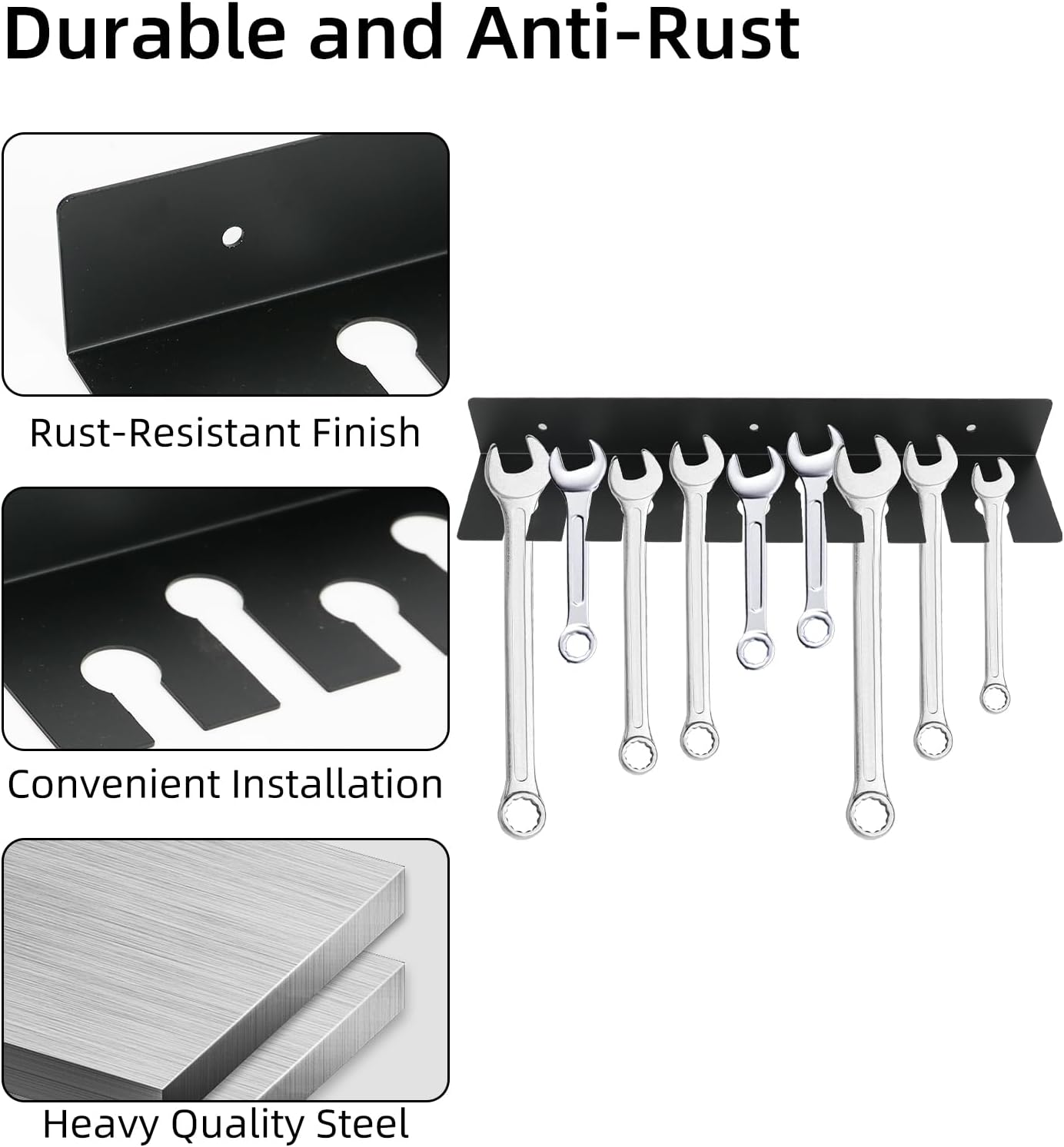  Support Mural Pour Outils – Support Pour Marteaux Pour Atelier, Abri De Jardin, Garage Et Bibliothèque D'outils à Domicile (support Inclus)