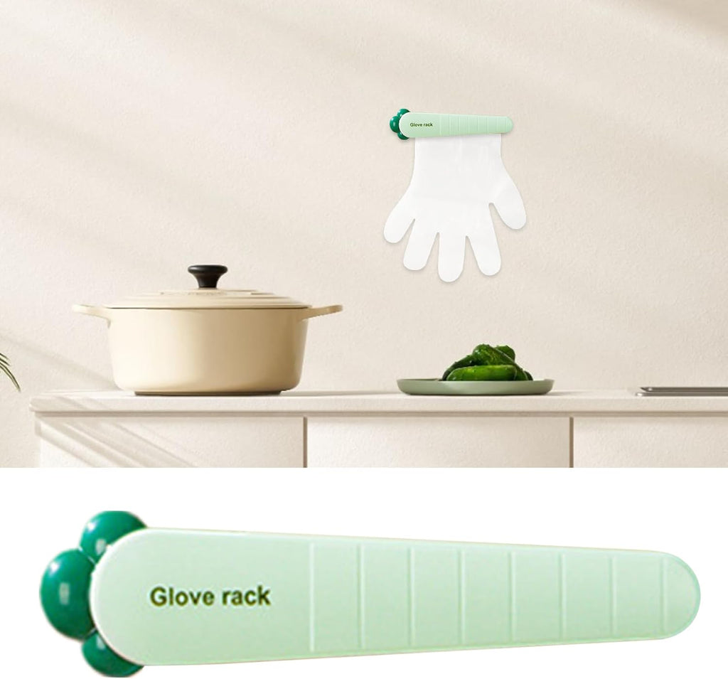 GENERIC Porte-gants, Pince à Gants Murale, économiseur D'espace, Organiseur De Rangement Multifonctionnel Pour Portes De Réfrigérateur, Cuisine, Buanderie