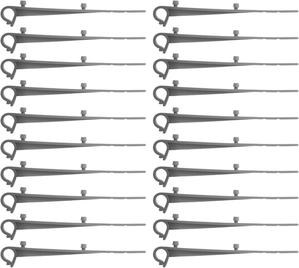  SEWACC Lot De 20 Crochets En Plastique Pour Installation De Gouttière - Clips Durables Pour Usage Domestique Et Commercial