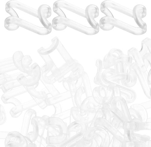  Ciieeo Lot De 30 Crochets De Connexion Transparents Pour Cintres, Connecteurs Empilables En Plastique Gain De Place, Organisateur De Placard Polyvalent Pour Rangement Des Vêtements