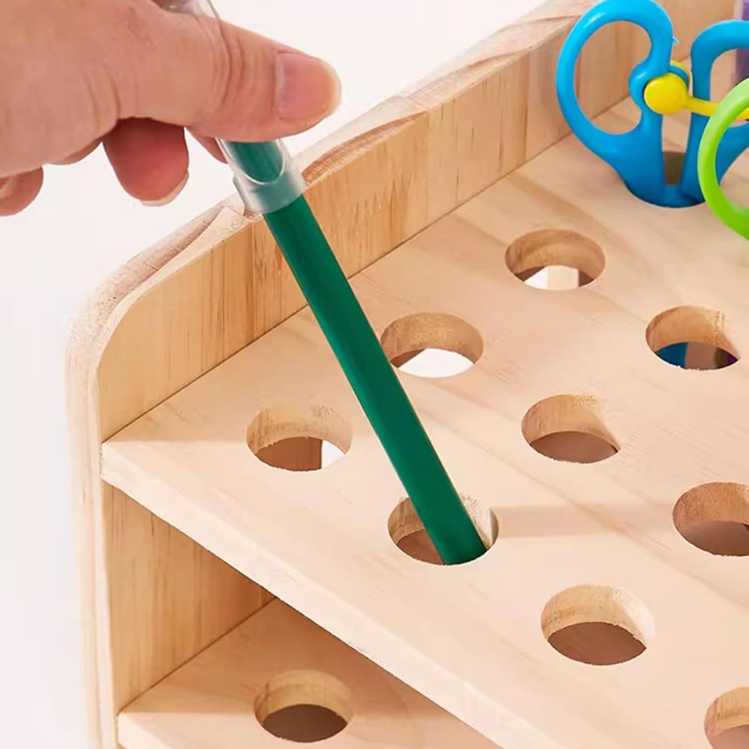 GENERIC Organiseur De Barbier Multifonction à 30 Emplacements Pour Ciseaux Pour Bureau Ou Salon, Arrangement Efficace Pour Marqueurs, Stylos, Outils De Toilettage, Gain De Place Pour Bureau, Maison, Solution