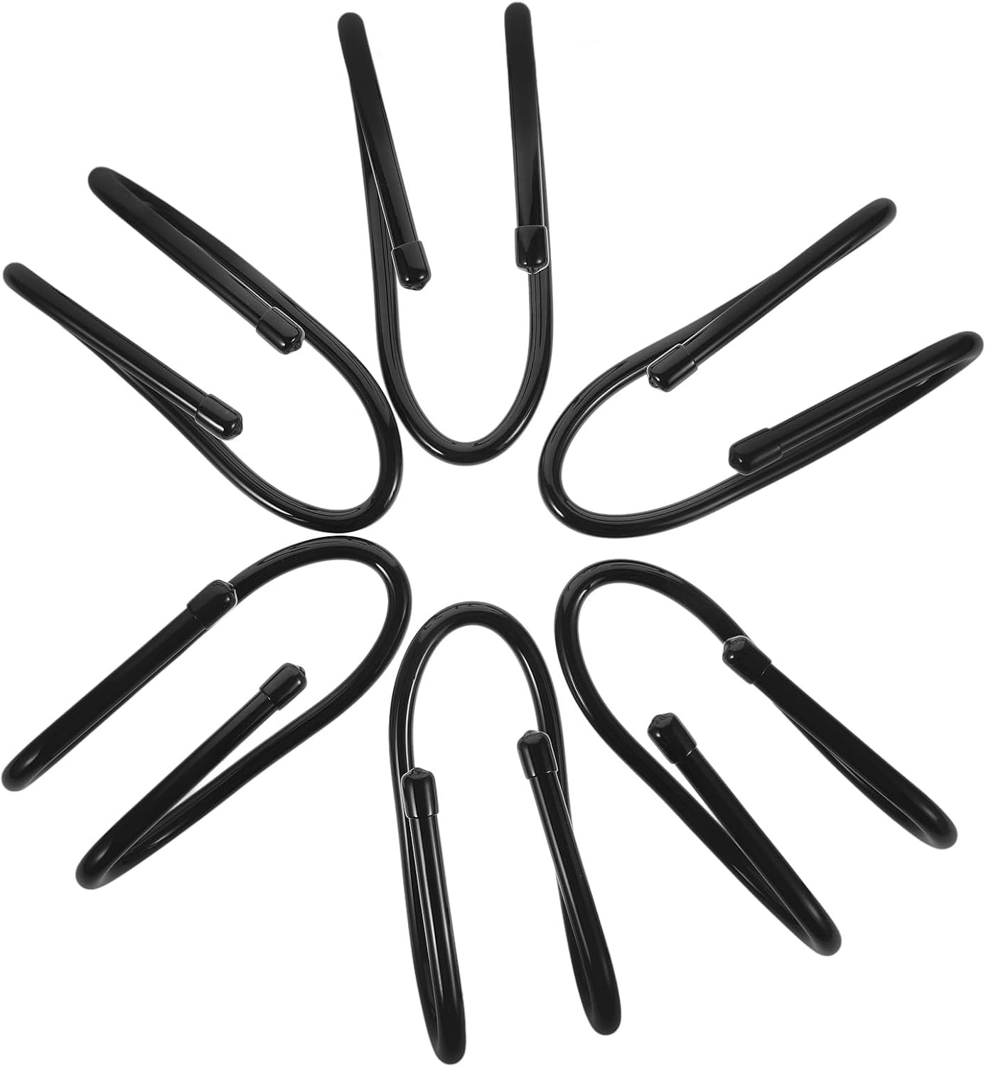  VALICLUD Lot De 6 Crochets Pour Clôture En Plastique Noir, Support Résistant Pour Accessoires De Piscine Et Outils, Pour Piscines Et Jardins, Gain De Place Assuré