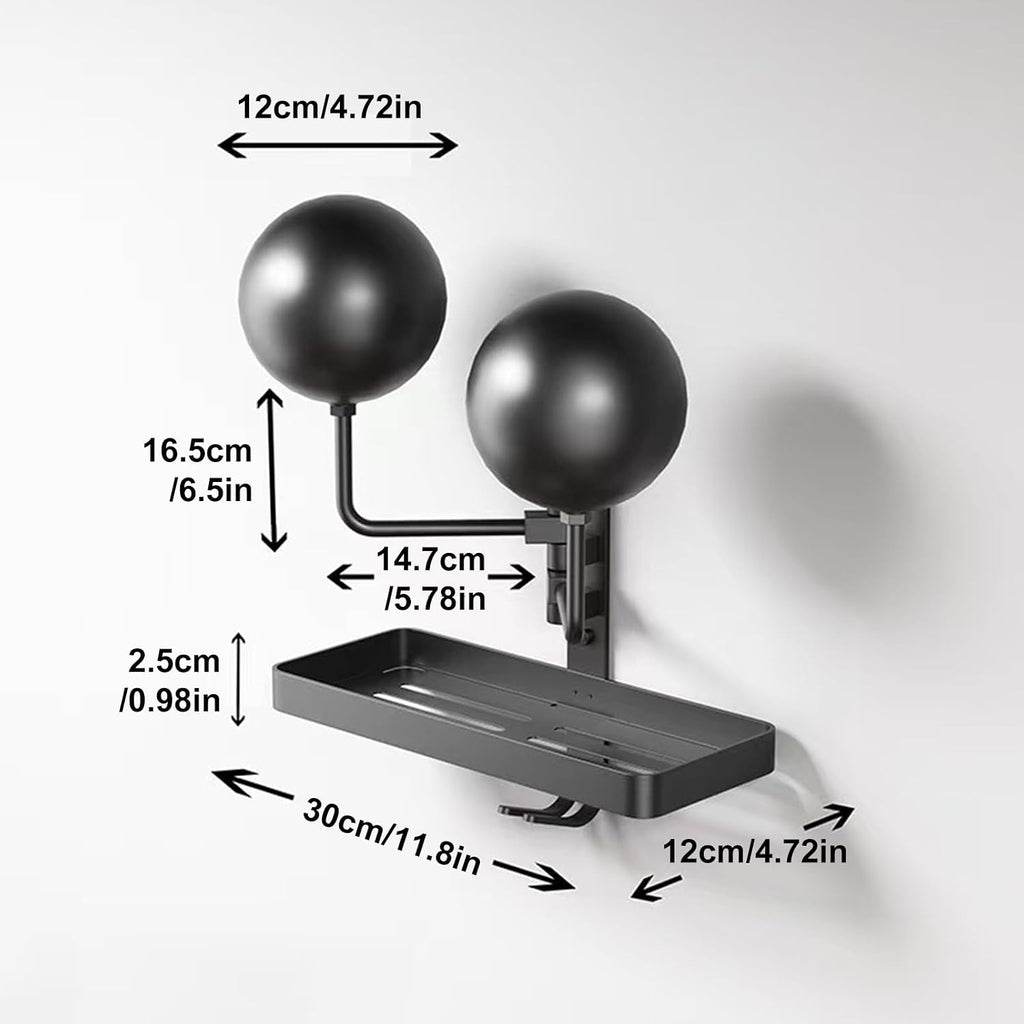  Générique Motorcycle Helmet Wall Mount Rack, Metal Display Hook For Garage Storage, Wall-Mounted Holder For Safety Gear, Riding Helmet Organizer For Dirt Bike Riders Club And Home Use