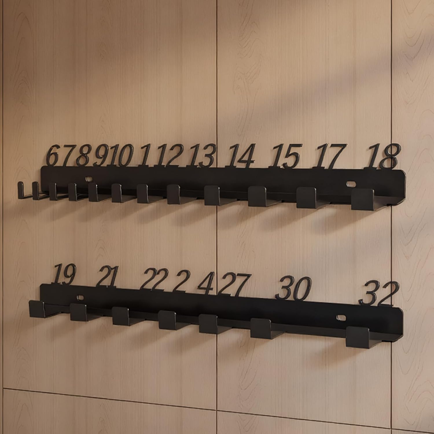  Générique Porte-Clés Pour Clés À Molette - Organisateur Mural Pour Clés À Molette,Crochets Muraux Pour Le Garage Et L Atelier | Pour Abri, Camion, Fourgon, Jardin, Magasin, Mécanicien, Cour E