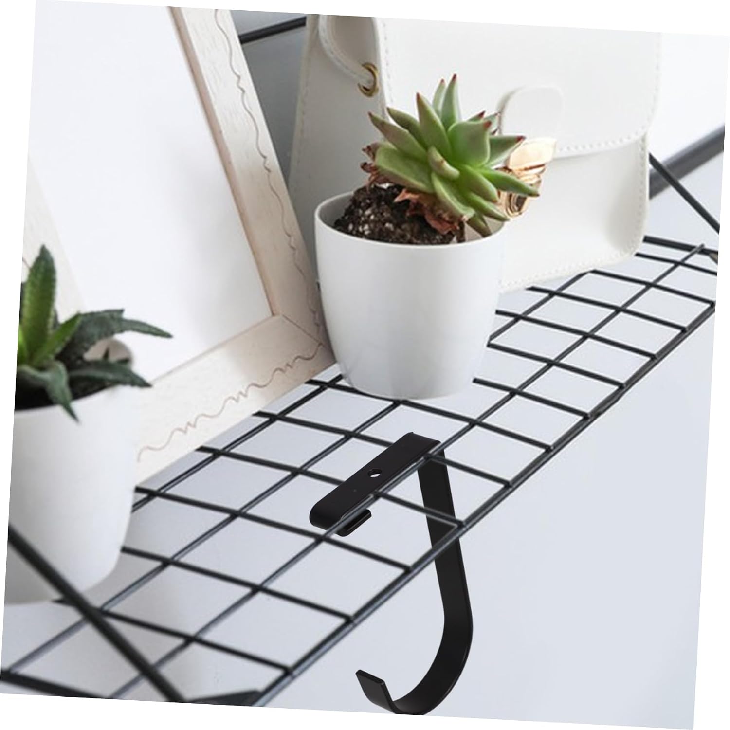  Ciieeo 4pièces Lot De Crochets De Garage Pour Plafond Étagère Murale Crochet Plat Robuste Pour Suspendre Des Vélos Cintre De Garage Pour Salle De Bain Salon Cuisine Noir