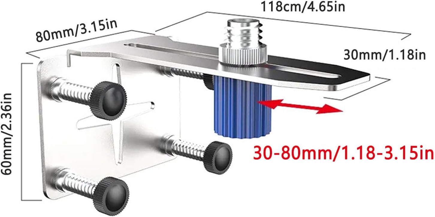 GENERIC Support Mural Pour Niveaux, Supports De Niveaux En Acier Inoxydable, Support De Réglage De Précision, Design De Montage Solide, Accessoire D'outils électriques Idéal Pour La Décoration Et La Mesure De