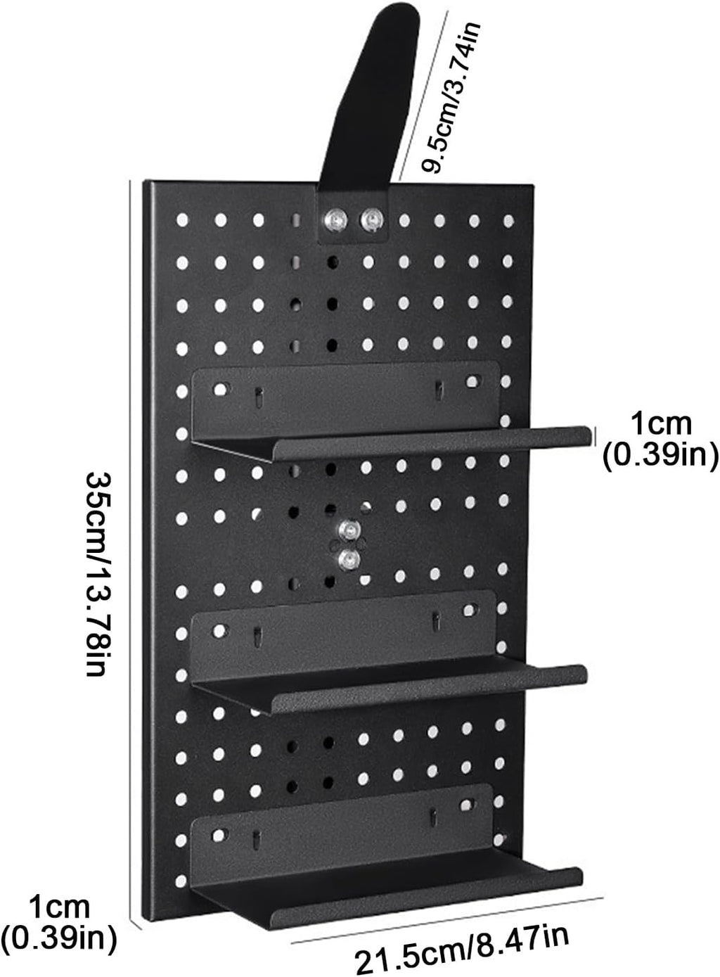  Support D'affichage Pour Panneau Perforé | Organisation D'extension D'outils En Alliage D'aluminium, Support De Casque De Moto | Pour Mur, Garage, Artisanat, Bureau, Atelier