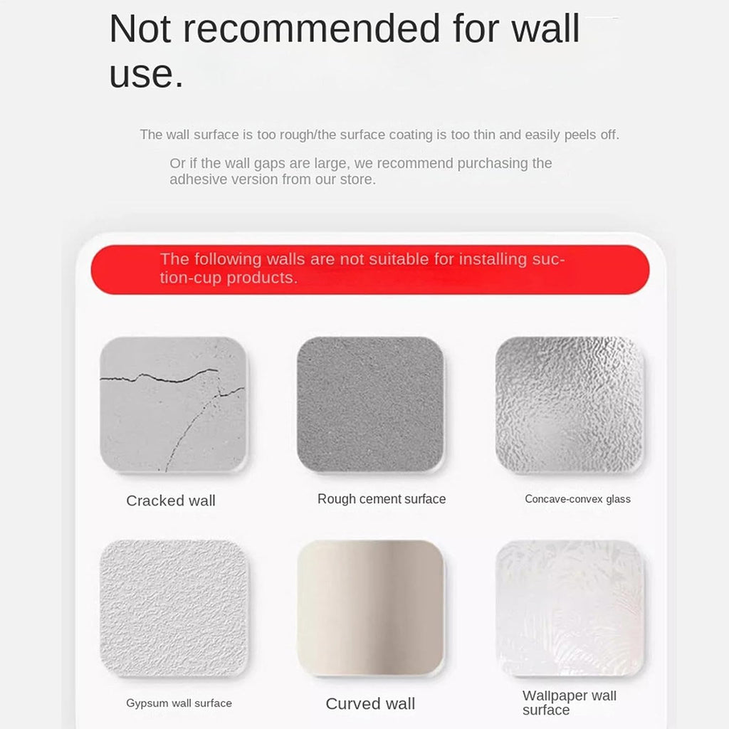 GENERIC Support Mural Pour Balai – Ventouse Robuste Et Antirouille, Organisateur D'outils De Nettoyage Ménager, Support De Serpillière, Crochet Utilitaire De Garage, Amélioration De La Maison, Pinces Pour