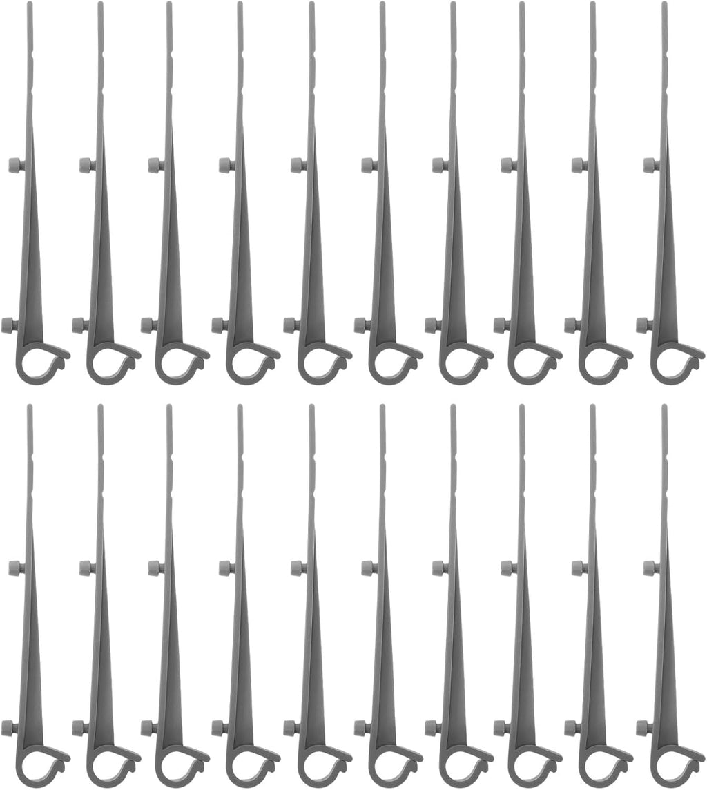  SEWACC Lot De 20 Crochets En Plastique Pour Installation De Gouttière - Clips Durables Pour Usage Domestique Et Commercial