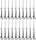  SEWACC Lot De 20 Crochets En Plastique Pour Installation De Gouttière - Clips Durables Pour Usage Domestique Et Commercial