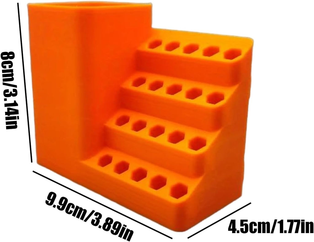  Generisch Rangement Pour Embouts De Tournevis, Porte-forets De Précision Polyvalents, Design Compact Et Robuste, Support Antidérapant Pour Outils électriques Pour Atelier, Armoire, Abri De Jardin Et