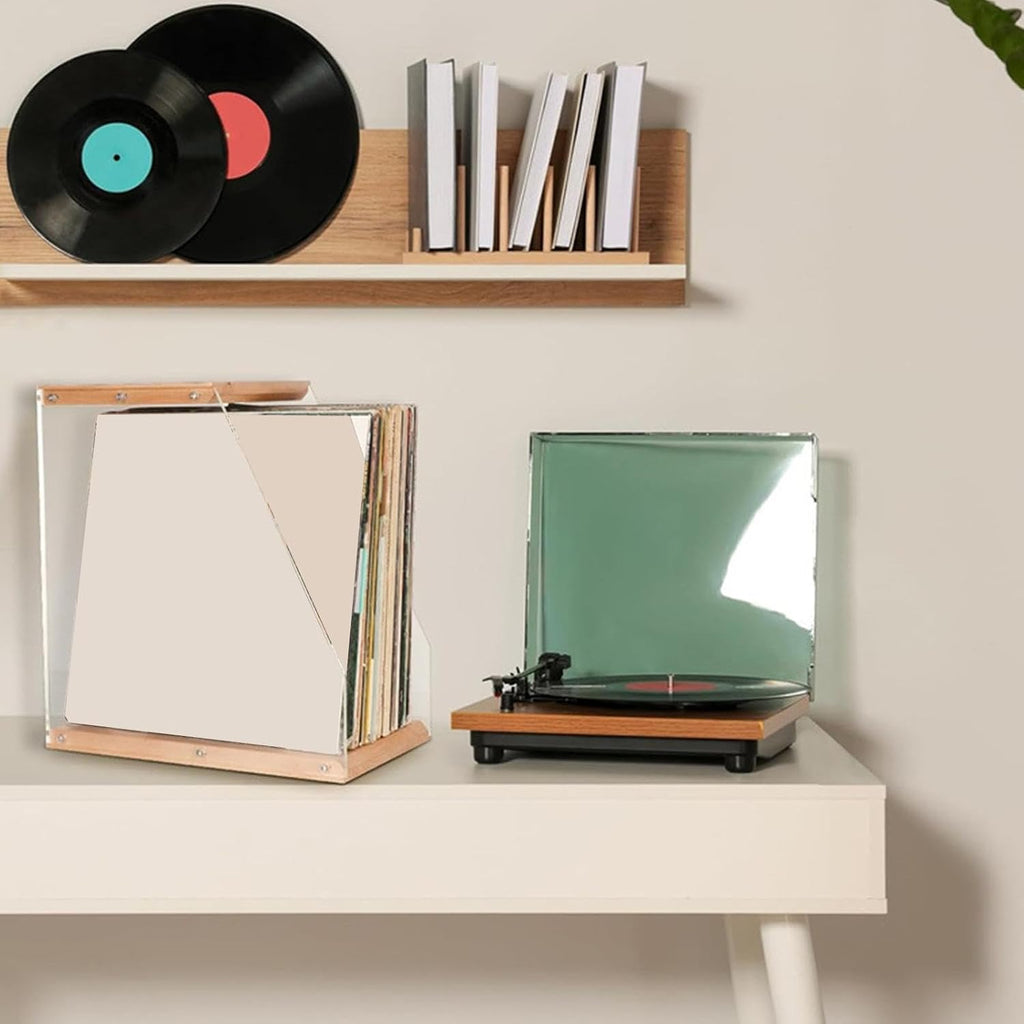  Présentoir à Disques, Support En Acrylique Transparent, Organisateur De Stockage D'albums Moderne, Parfait Pour Le Salon Home Cinéma, Accessoire élégant Pour Appartement, Adolescents, Adultes, Collect