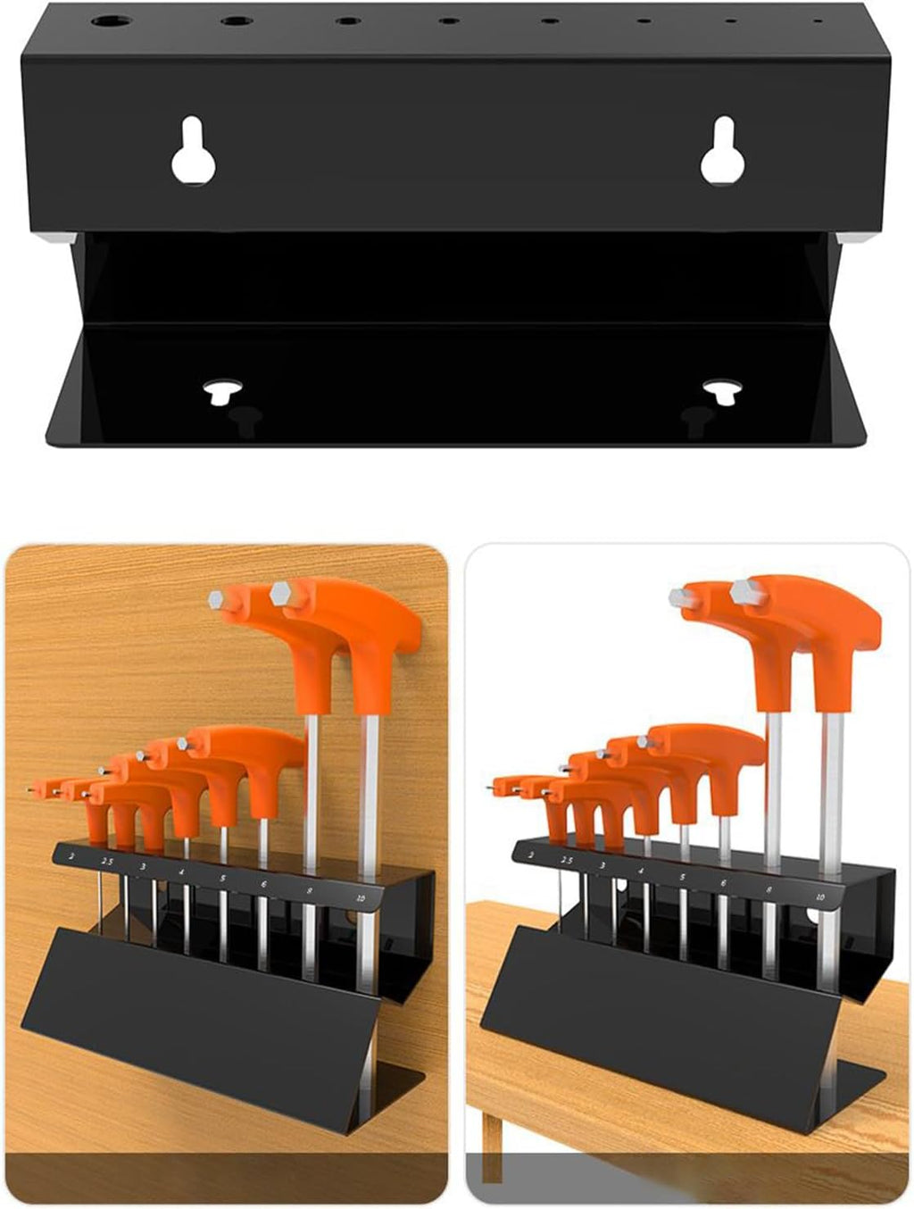  Organisateurs De Clés - Support De Rangement De 9,45 Pouces Pour Un Gain De Place, Accès Facile Avec Fonction De Tri, Organisateur D'outils Pour Garage, Atelier, Dortoir, Maison, Finition Argentée, Ut