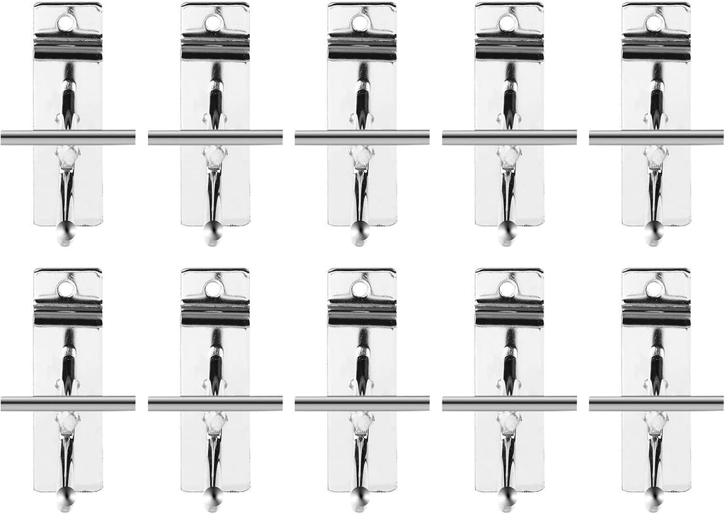  Jojofuny Crochets Muraux Argenté Faciles à Installer Retirer Lot De 10 Pour Panneaux à Lattes Pour Garage Et Rangement D'outils
