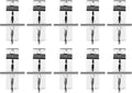  Jojofuny Crochets Muraux Argenté Faciles à Installer Retirer Lot De 10 Pour Panneaux à Lattes Pour Garage Et Rangement D'outils