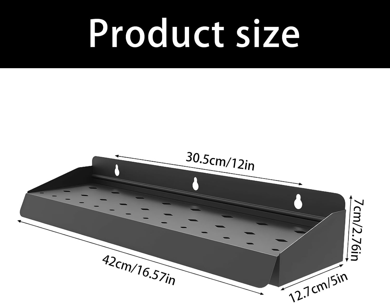  Support De Tournevis Mural Robuste De 40,6 Cm, Avec 3 Points De Fixation, Solution Compacte Pour Garage Et Atelier, étagère à Outils Robuste